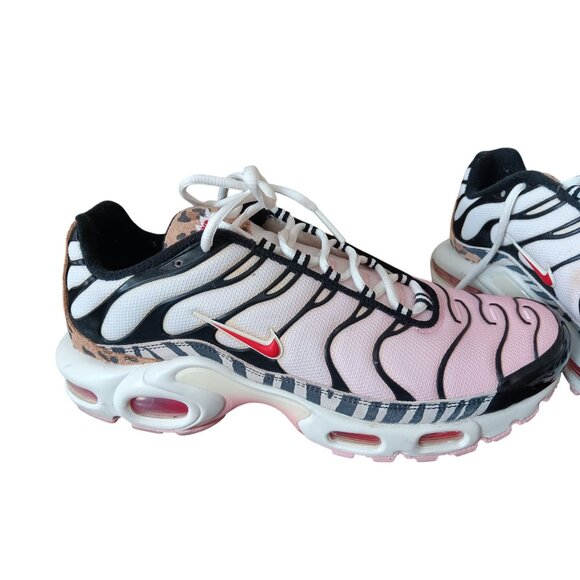 Nike Air Max Plus Women’s Size 10 Pink/Black Animal Print – Good Used Condition - Picture 4 of 8